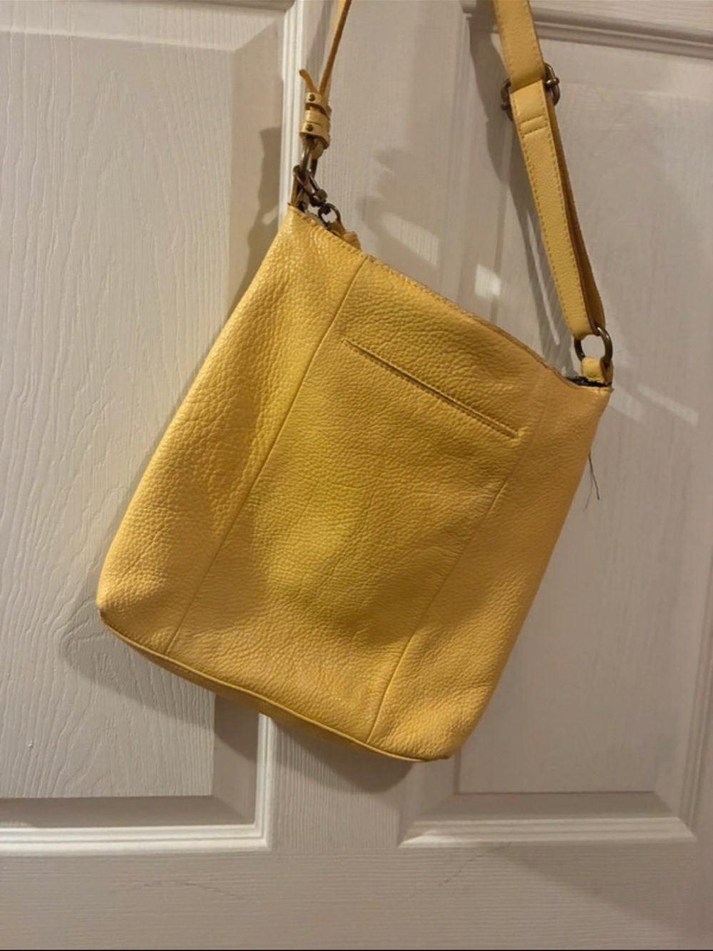 The Sak Yellow Pebbled Leather Shoulder Bag